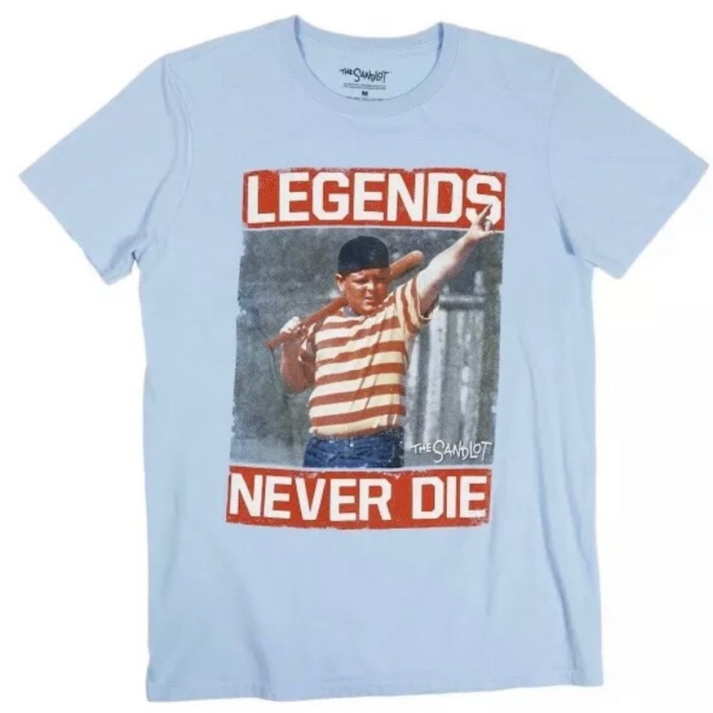 SANDLOT SMALLS Legends Never Die T-shirt 90’s